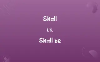 Shall vs. Shall be