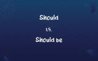 Should vs. Should be
