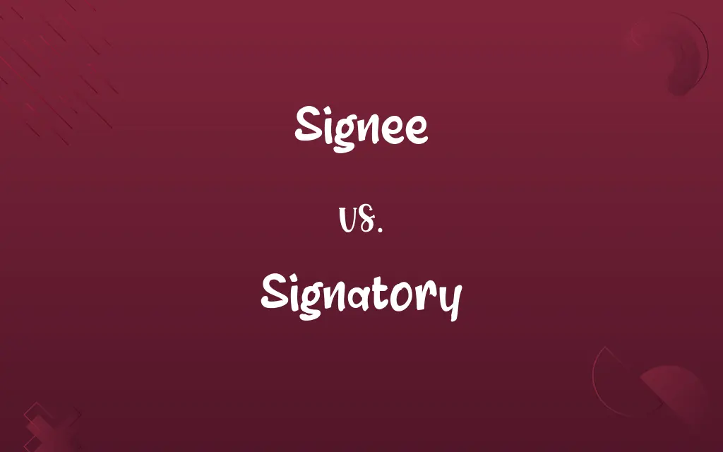 Signee vs. Signatory
