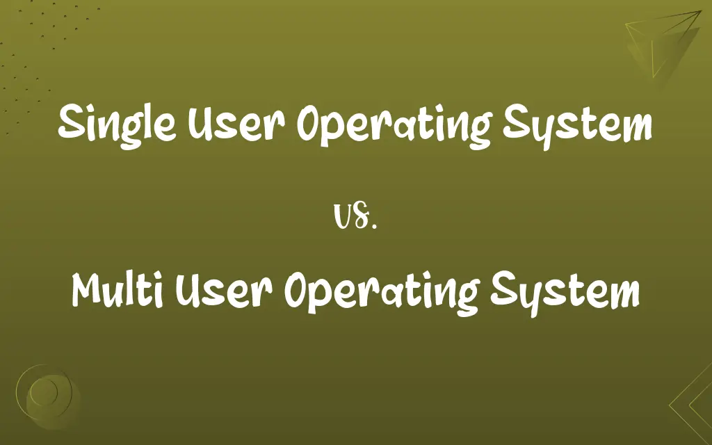 Single User Operating System vs. Multi User Operating System