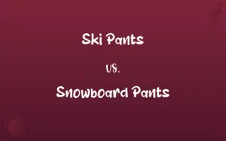 Ski Pants vs. Snowboard Pants