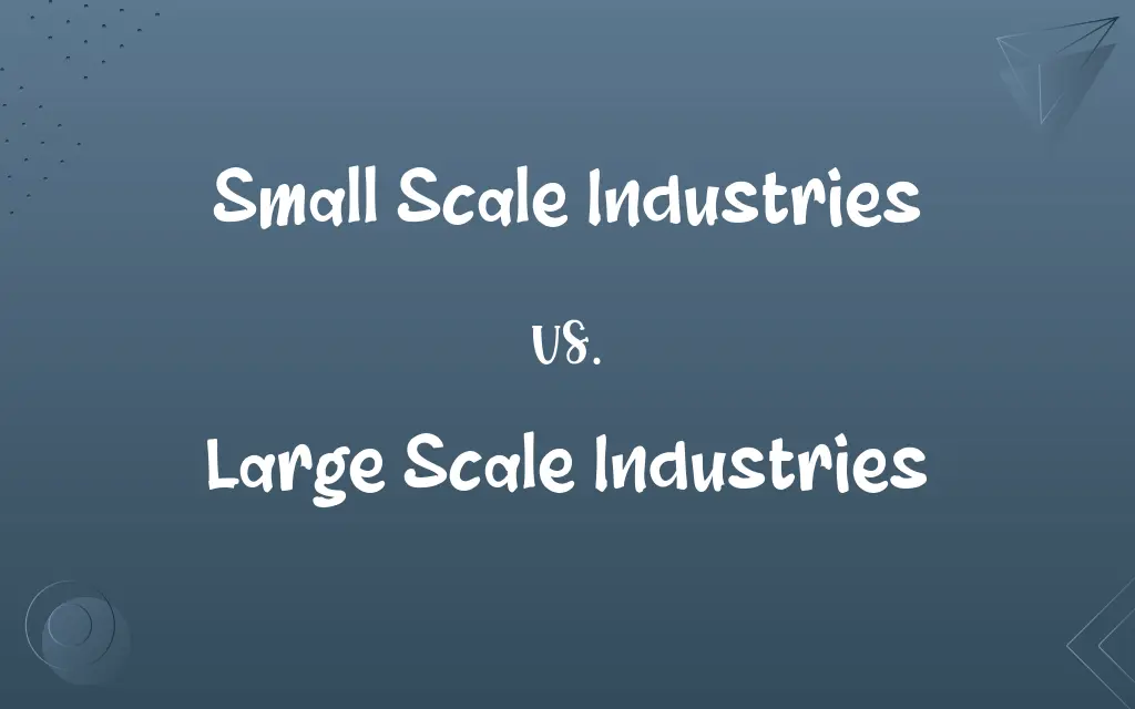Small Scale Industries vs. Large Scale Industries