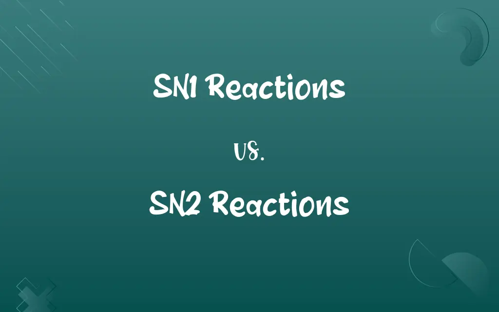 SN1 Reactions vs. SN2 Reactions