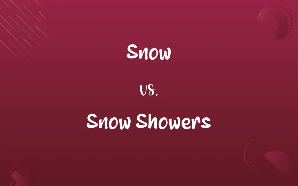 Snow vs. Snow Showers
