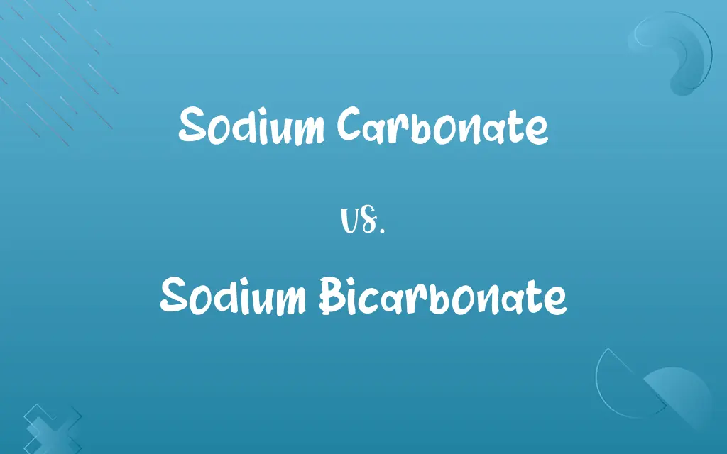 Sodium Carbonate vs. Sodium Bicarbonate