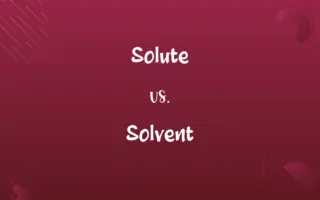 Solute vs. Solvent