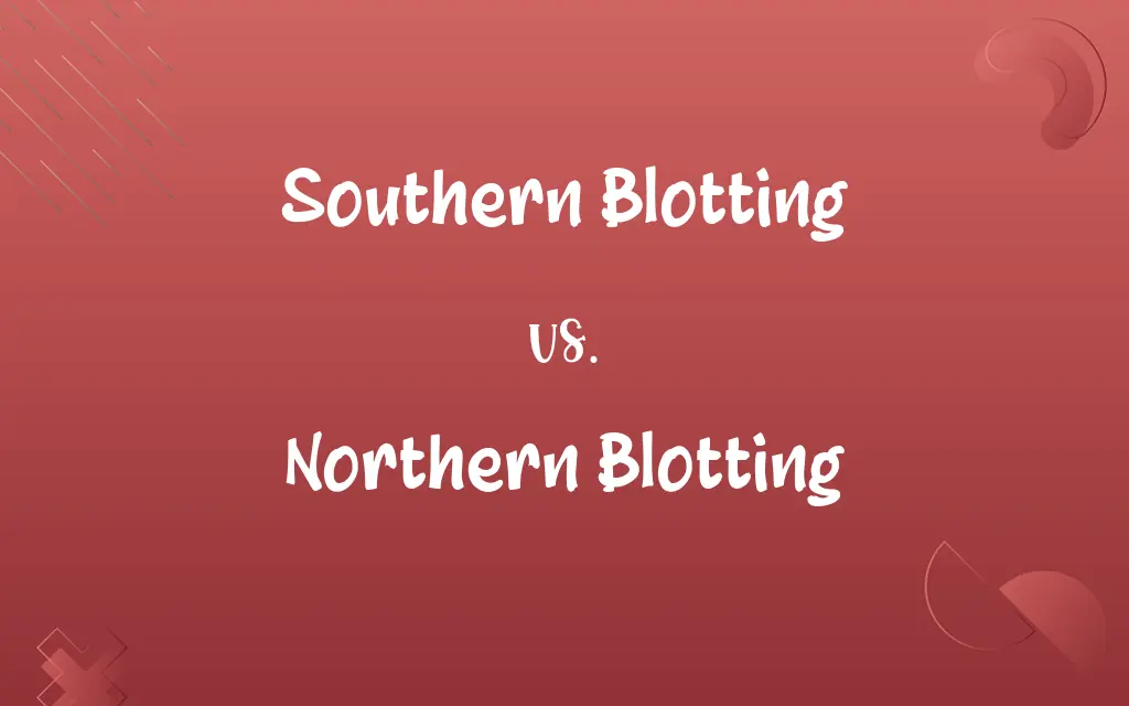 Southern Blotting vs. Northern Blotting