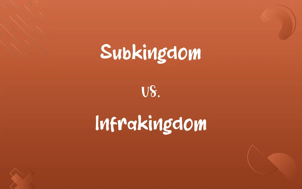 Subkingdom vs. Infrakingdom