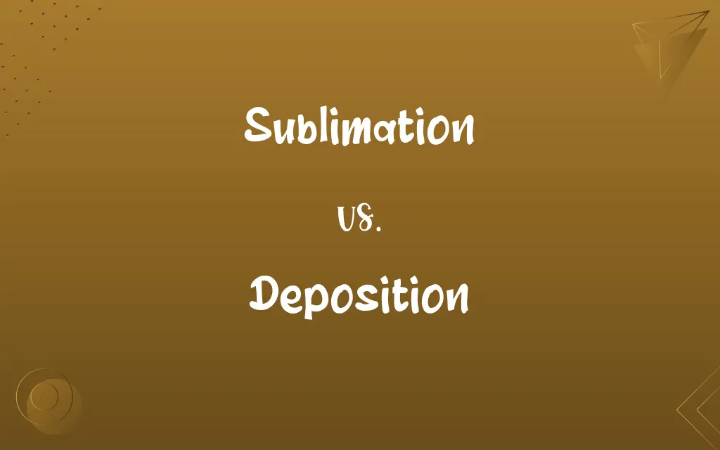 Sublimation vs. Deposition
