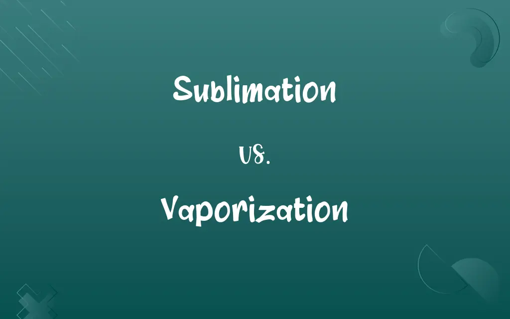 Sublimation vs. Vaporization