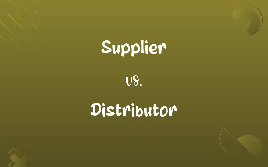Supplier vs. Distributor