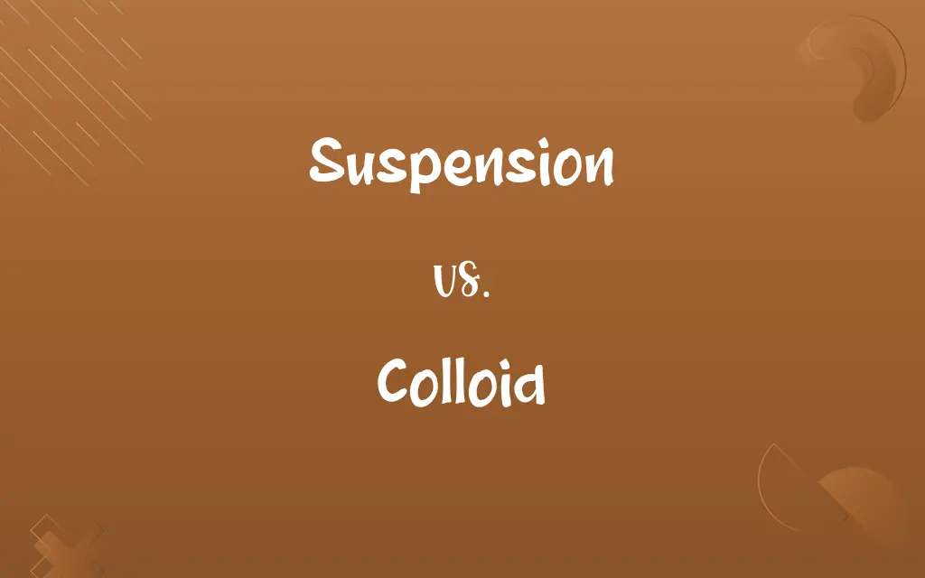 Suspension vs. Colloid