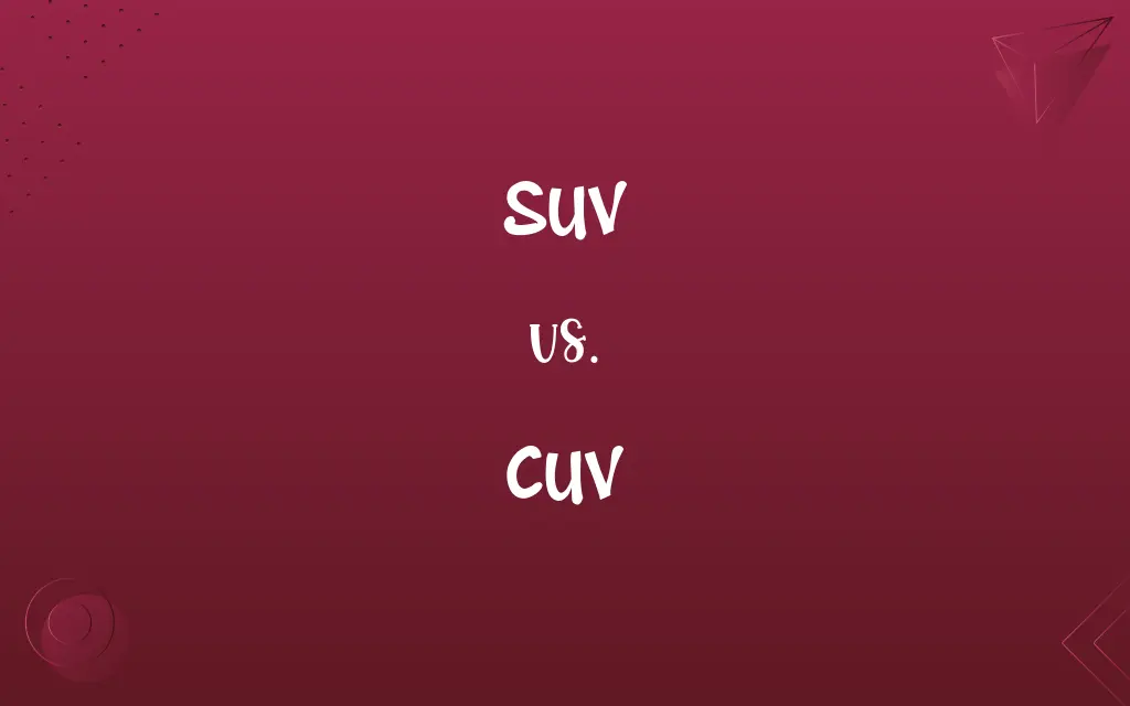 SUV vs. CUV