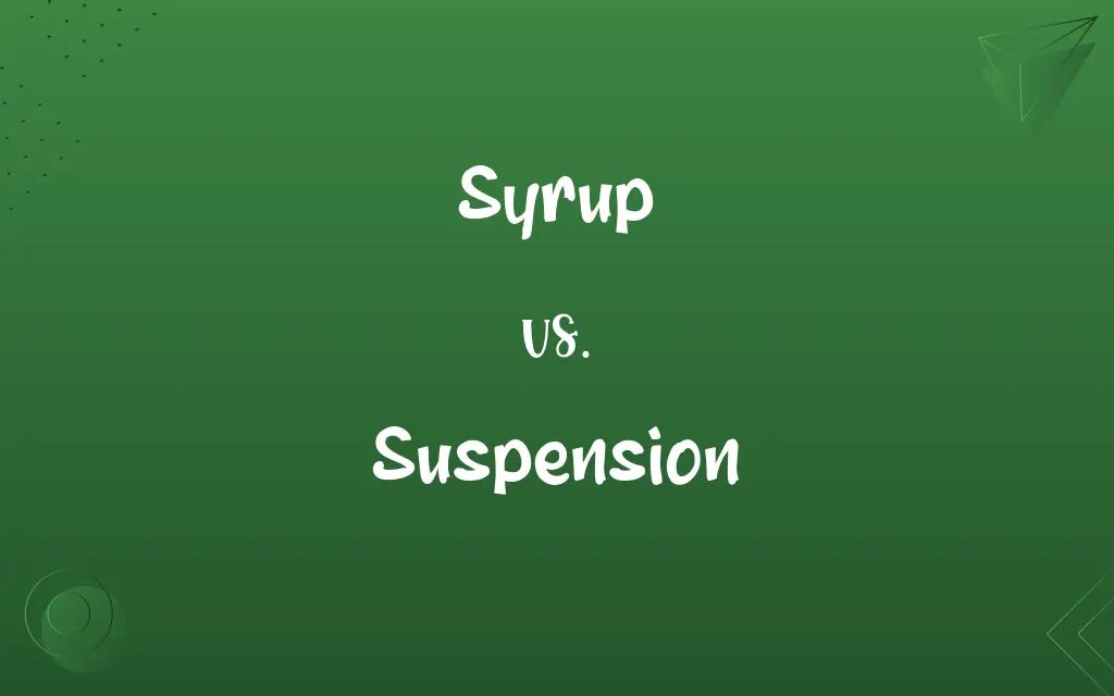 Syrup vs. Suspension