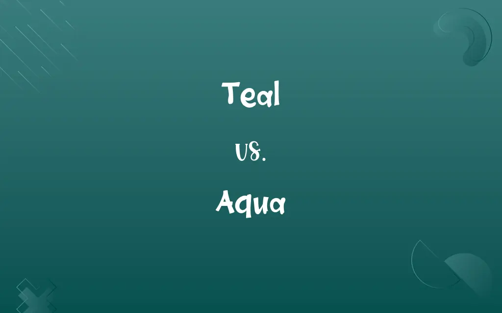 Teal vs. Aqua