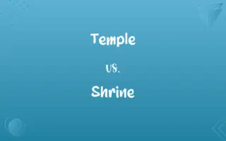 Temple vs. Shrine