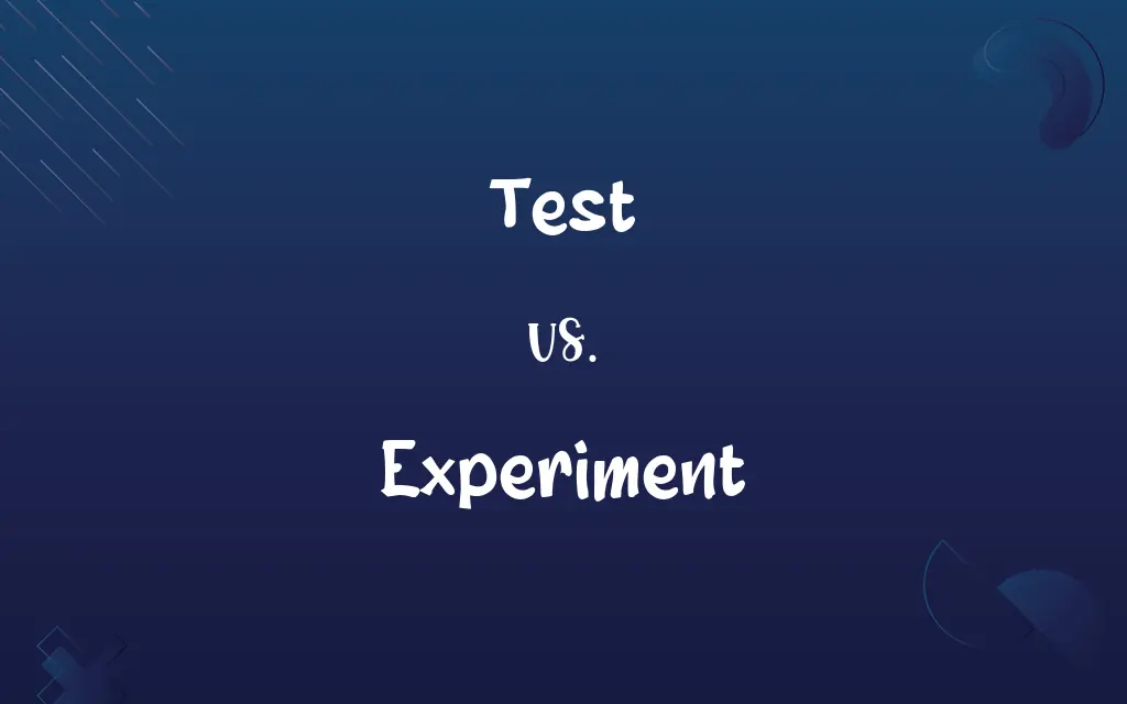 Test vs. Experiment