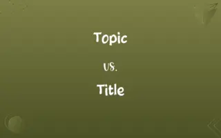 Topic vs. Title