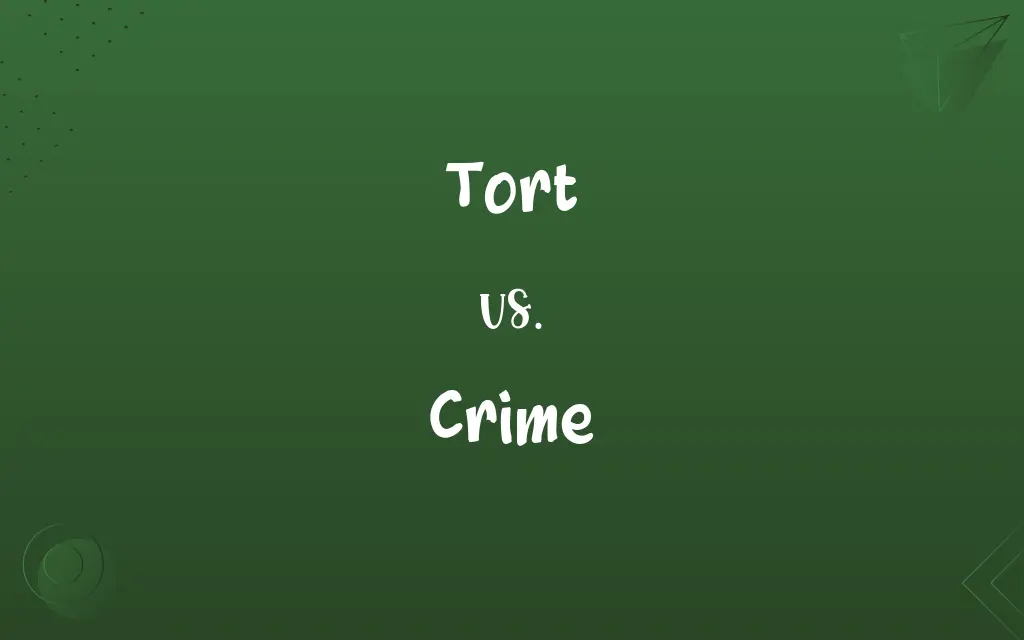 Tort vs. Crime