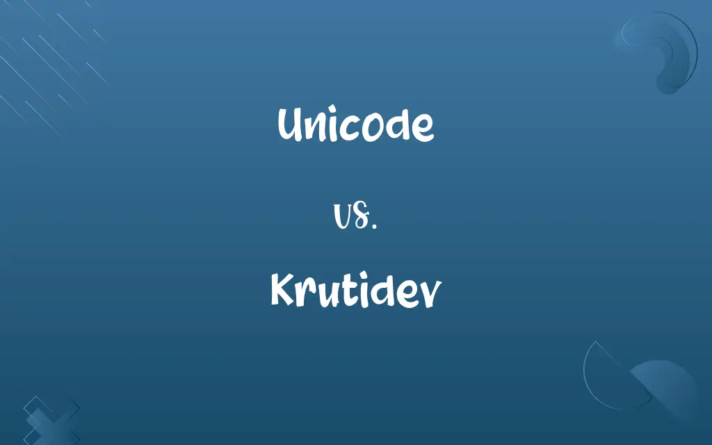 Unicode vs. Krutidev