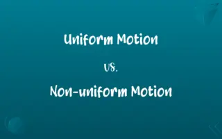 Uniform Motion vs. Non-uniform Motion