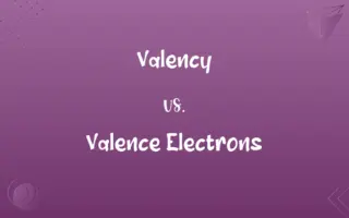 Valency vs. Valence Electrons