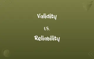 Validity vs. Reliability
