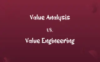 Value Analysis vs. Value Engineering