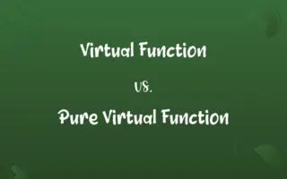 Virtual Function vs. Pure Virtual Function