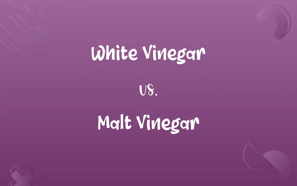 White Vinegar vs. Malt Vinegar