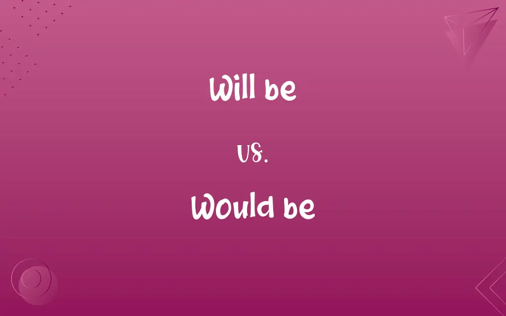 Will be vs. Would be