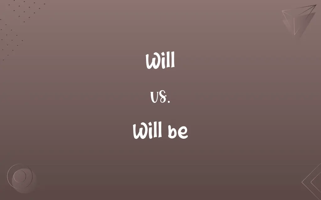 Will vs. Will be