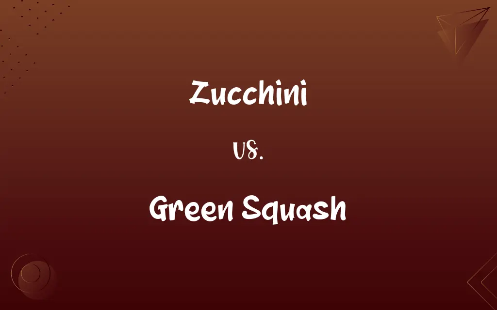 Zucchini vs. Green Squash